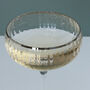 G Decor Set Of Four Ribbed Champagne And Gin Glasses With Silver Rim, thumbnail 3 of 5