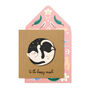 Handmade Wedding Engagement Cats Personalised Card, thumbnail 1 of 4