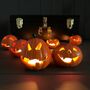 Pumpkin Halloween Decoration With Tealight, thumbnail 2 of 4