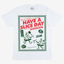 Have A Slice Day Men’s Pizza Graphic T Shirt, thumbnail 3 of 3