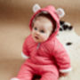 Berry Red Little Grow Bearsuit, thumbnail 7 of 8