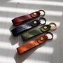 Customised Leather Loop Key Ring Gift, thumbnail 1 of 6