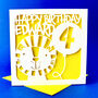 Cute Lion Personalised Kids Birthday Card, thumbnail 2 of 4