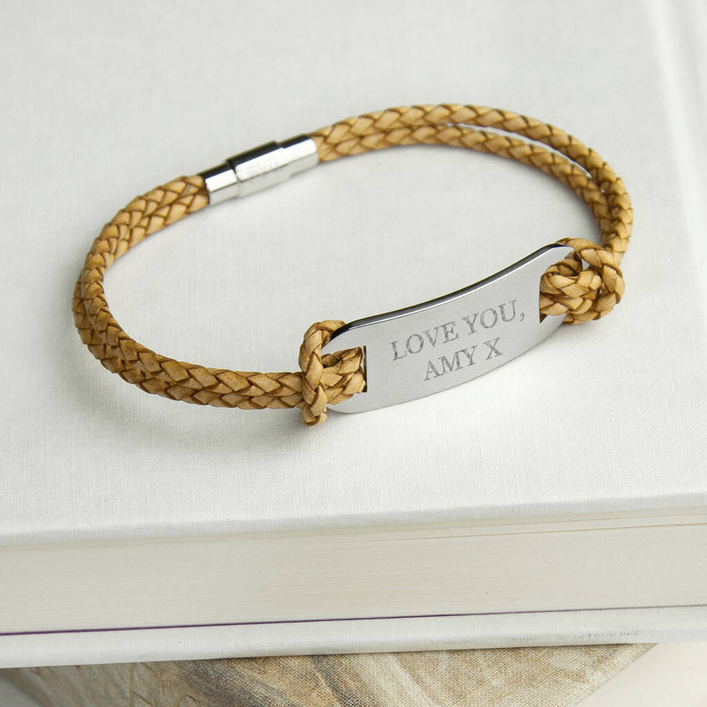 Personalised Men's Bracelet Gift By Sassy Bloom As seen on TV