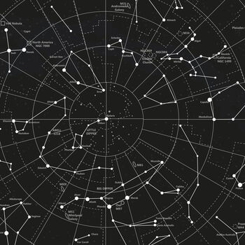 Personalised 'The Sky On This Day' Constellation Print, 6 of 8