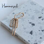 Hammered Links Drop Earrings, thumbnail 2 of 8