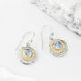 Infinity Universe Moonstone Necklace And Earring Set, thumbnail 5 of 10