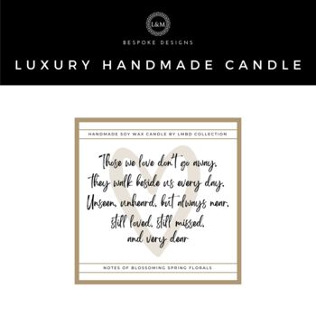 Those We Love Don't Go Away Quote Candle, 4 of 7
