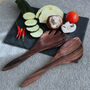 Natural Wooden Salad Spoon Serving Utensils, thumbnail 3 of 7