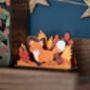 Personalised Autumn Fox Birthday Pop Out Card, thumbnail 4 of 5