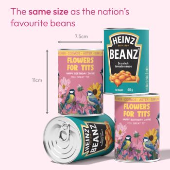 Personalised Birthday Tin Grow Your Own Flowers For Tits, 4 of 4