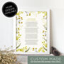 Personalised 'Use Your Own Words' Floral Print, thumbnail 9 of 12