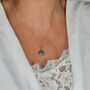 Blue Turquoise December Birthstone Gold Plated Necklace, thumbnail 2 of 7