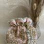 Pink Velvet Handcrafted Potli Bag, thumbnail 1 of 9