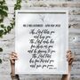 Personalised Wedding Blessing Print – Numbers Six:24–26, thumbnail 3 of 5