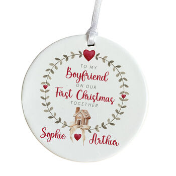 Christmas Gift Personalised Our First Christmas Together Boyfriend Or Girlfriend, 8 of 9