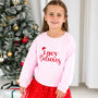 Christmas 'Santa's Favourite' Embroidered Personalised Sweatshirt Jumper With Sleigh Motif, thumbnail 6 of 6