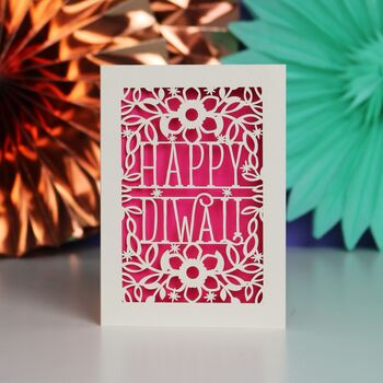 Happy Diwali Paper Cut Card, 3 of 9