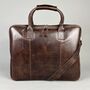 Cognac Leather Laptop Carry All Bag, thumbnail 5 of 8