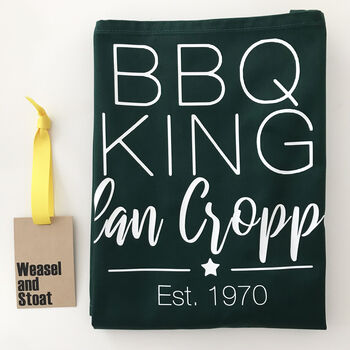 Personalised Barbecue King Apron, 3 of 12