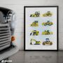 Construction Watercolor Poster, thumbnail 1 of 3