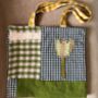 Linen And Cotton Patchwork Tote, thumbnail 10 of 12