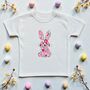 Liberty Of London Children's Bunny Design T Shirt Short Sleeve, thumbnail 1 of 7
