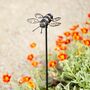 Recycled Metal Bee Garden Stake, thumbnail 7 of 10