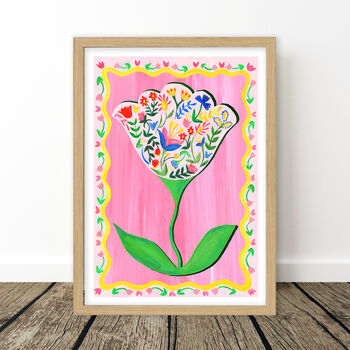 Unicorn And Floral Nursery Print Set – Set Of Three Whimsical Wall Art Prints, 6 of 10