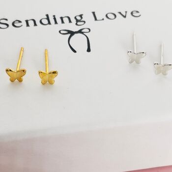 Butterfly Stud Earrings A Gift For Easter, 4 of 6