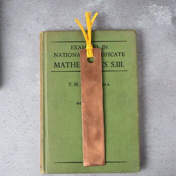 7th Anniversary Solid Copper Metal Bookmark, 10 of 12