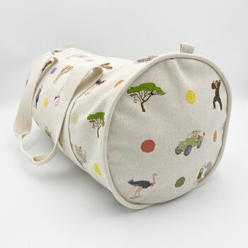 Personalised Safari Print Children's Overnight Bag, 5 of 7