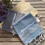 Personalised Kitchen Towels, Pack Of Five, thumbnail 8 of 9