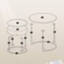 Coffee Tables Set Round Nesting Side Tables, thumbnail 5 of 6