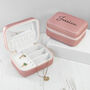 Personalised Pink Travel Jewellery Case, thumbnail 2 of 10