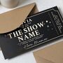 Custom Concert Ticket Or Show Gold Foil Voucher, thumbnail 4 of 9