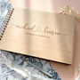 Personalised Wood Wedding Guest Book Alternative, thumbnail 6 of 9