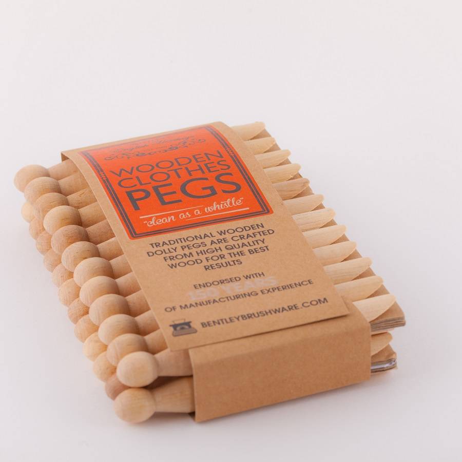 Personalised English Heritage Peg Basket And Dolly Pegs By British and