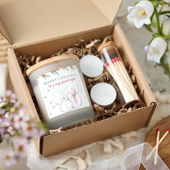 Christmas Scented Candle Gift Set For A Special Couple, 2 of 7