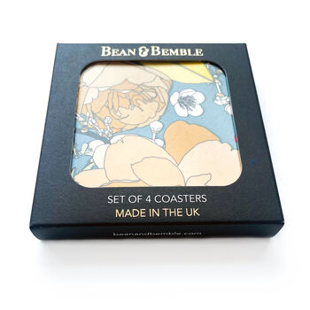 Retro Coasters Boxed Set Of Four Round Heat Resistant, 4 of 8