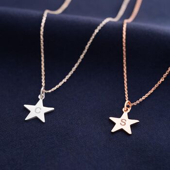 Personalised Star Initial Necklace, 2 of 12