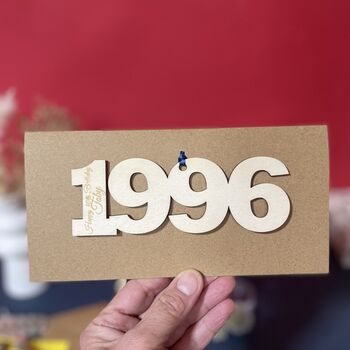 Personalised 30th Birthday 1996 Year Card, 9 of 12