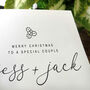 Personalised Christmas Card For Couple, thumbnail 2 of 4