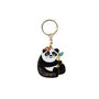 Panda 'Stay Wild' Enamel Keychain Keyring, thumbnail 1 of 3