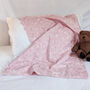 Liberty Fabric Dusty Pale Pink Pram Blanket, thumbnail 2 of 4