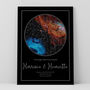 Personalised Star Map Print Classic Circle Design, thumbnail 3 of 12