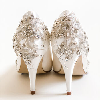 Cinders Crystal Encrusted Court Shoes By Lucie Green Couture