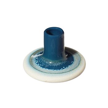 Ombre Glaze Blue Stoneware Candle Holder, 2 of 2