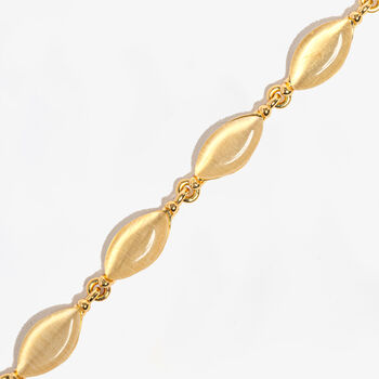 Nekomeishi Semi Precious Cream Cats Eye Necklace, 3 of 5