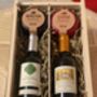 Personalised Wine And Cheese Wooden Hamper, thumbnail 2 of 3
